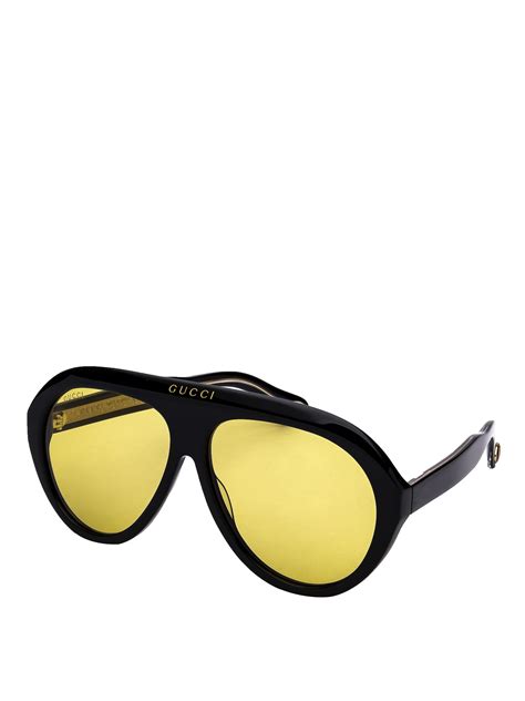 yellow lens sunglasses gucci